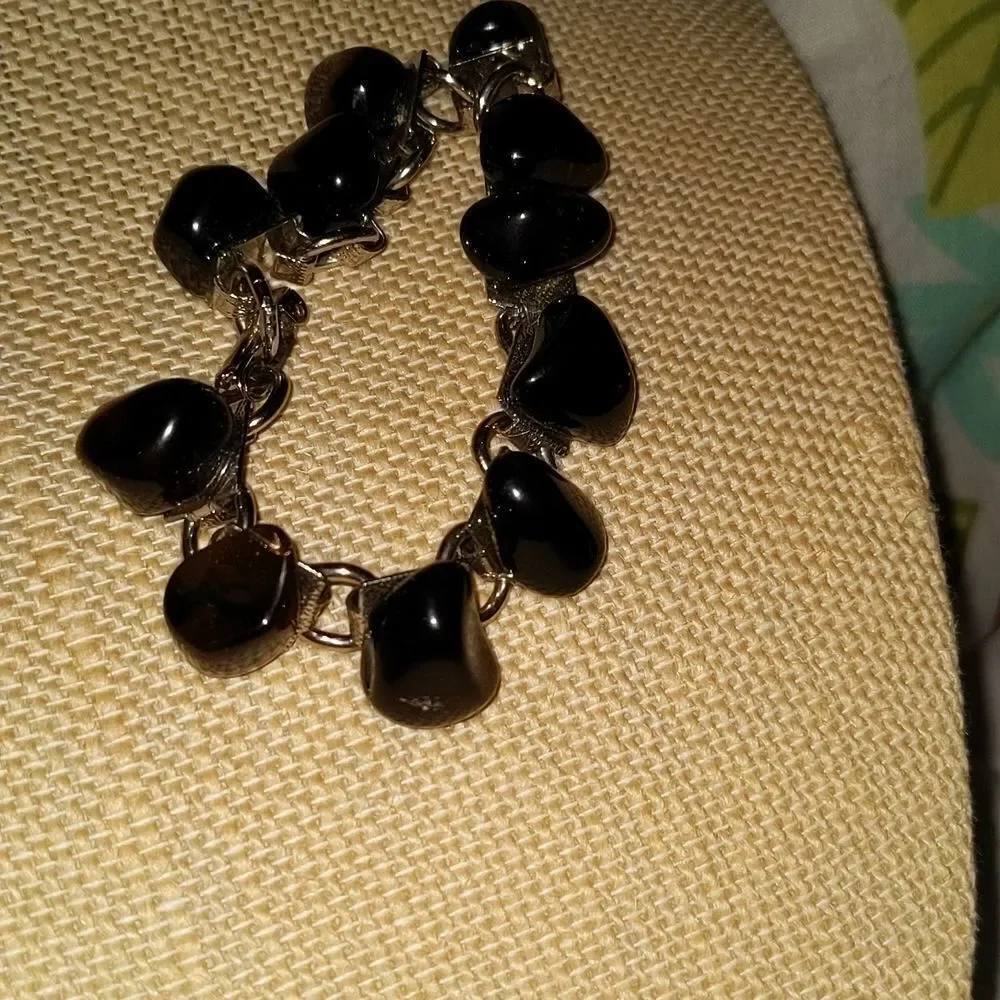 🤩 Vintage brown‎ and silver tone bracelet 🤩 2 for $20